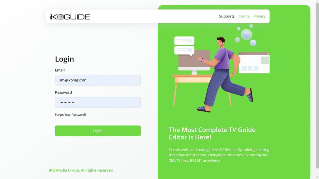 #tv guide builder powered by IKOMG